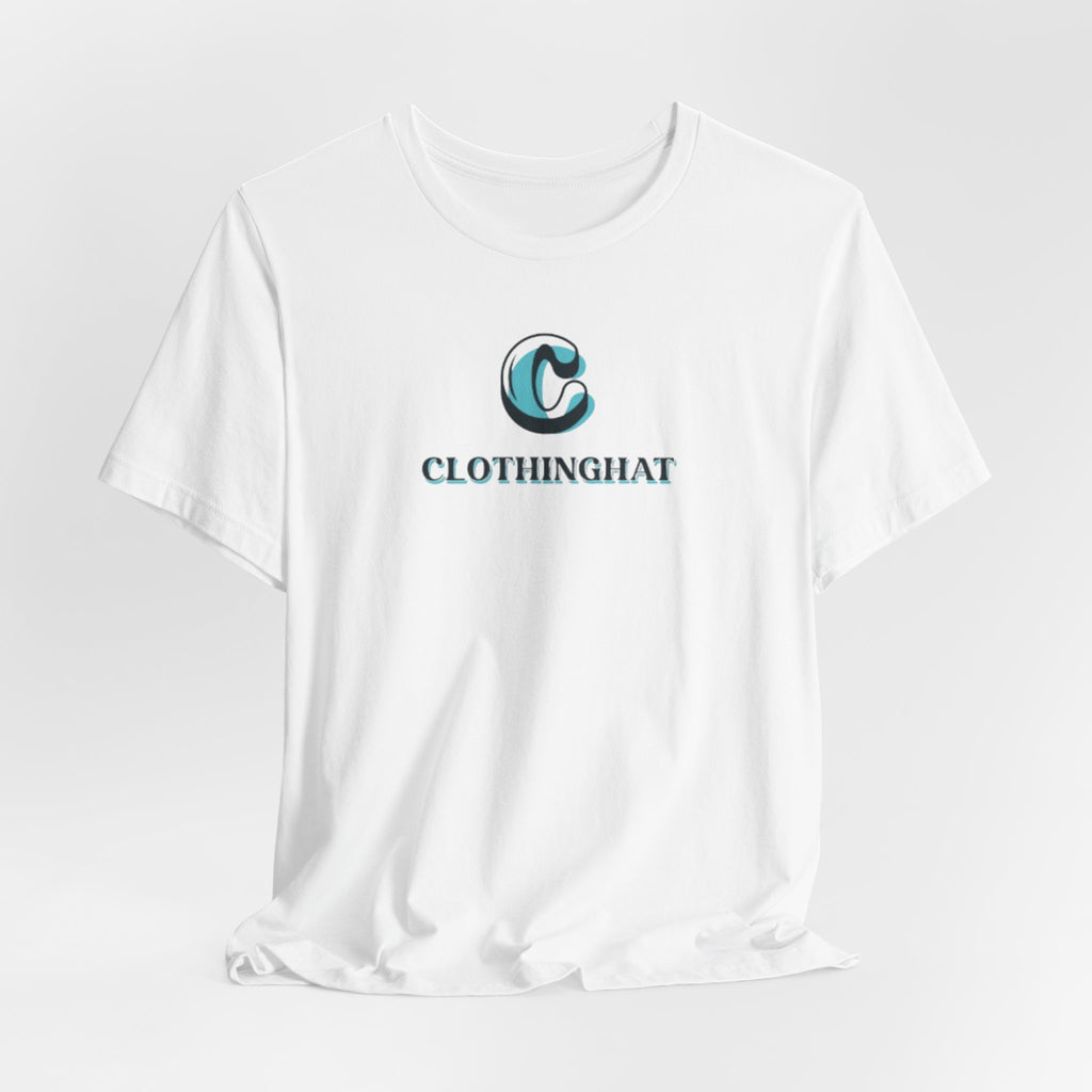 ClothingHat Classic Logo Tee — Minimal Branded White T-Shirt