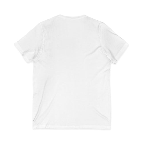 ClothingChat Logo V-Neck Tee — Minimal Branded White T-Shirt