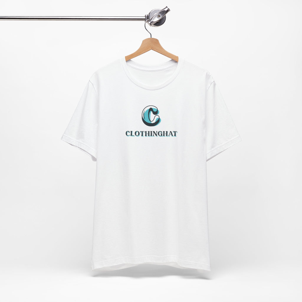 ClothingHat Classic Logo Tee — Minimal Branded White T-Shirt