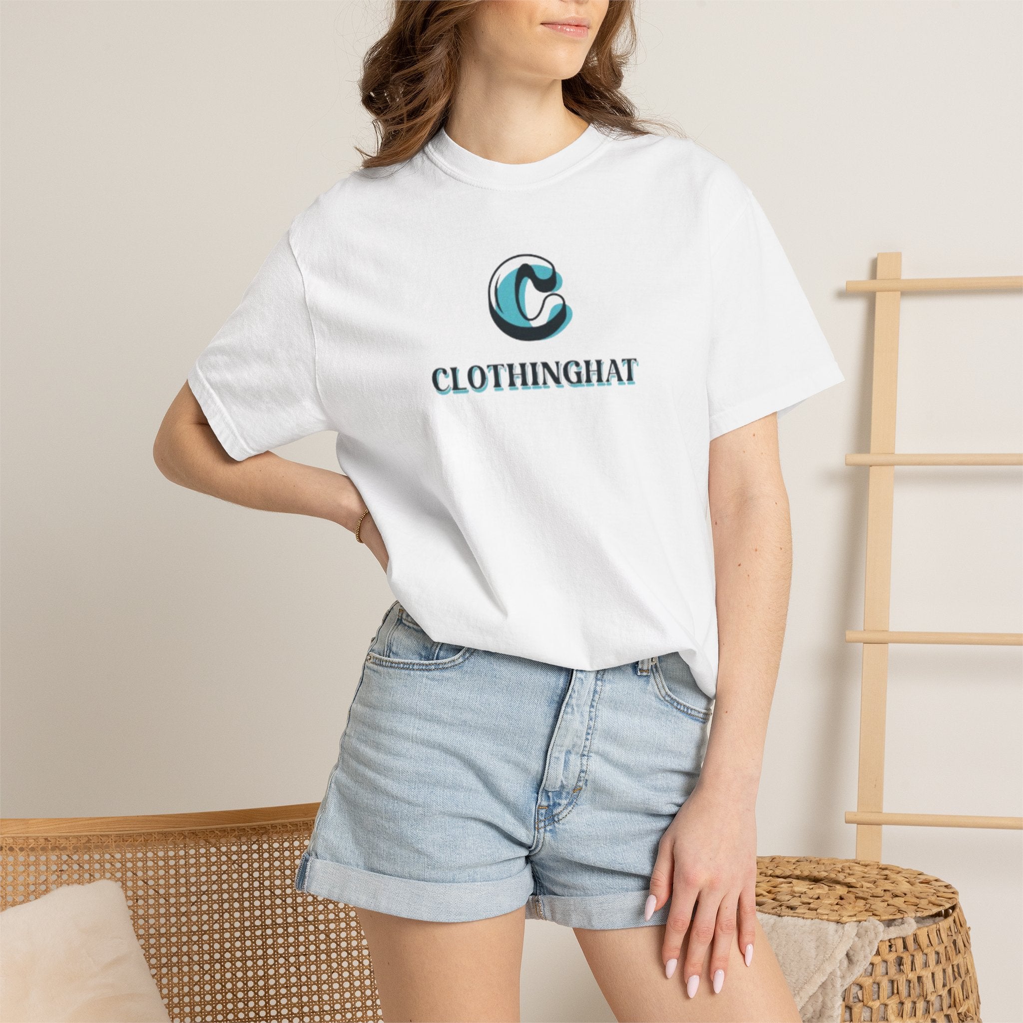 Clothinghat Logo T-Shirt — Minimalist Retro C Letter Tee