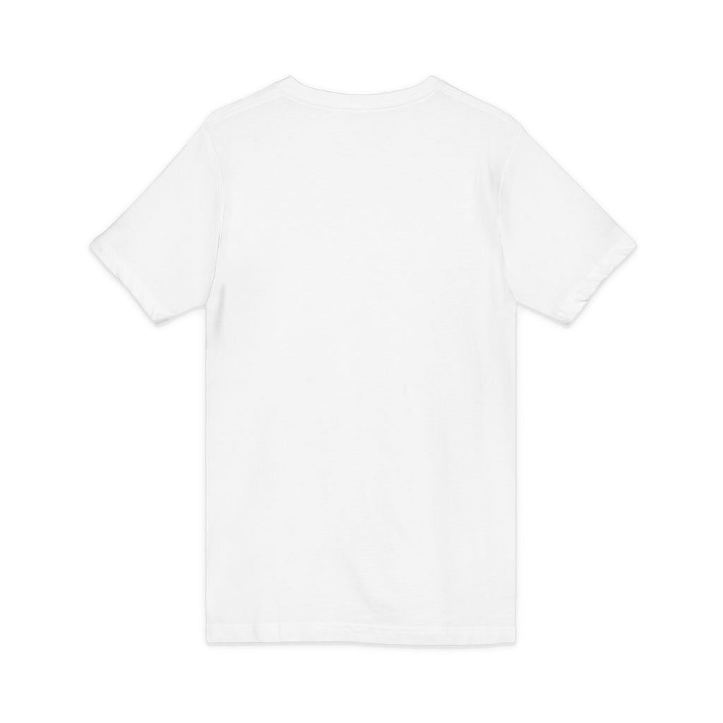 ClothingChat Logo V-Neck Tee — Minimal Branded White T-Shirt