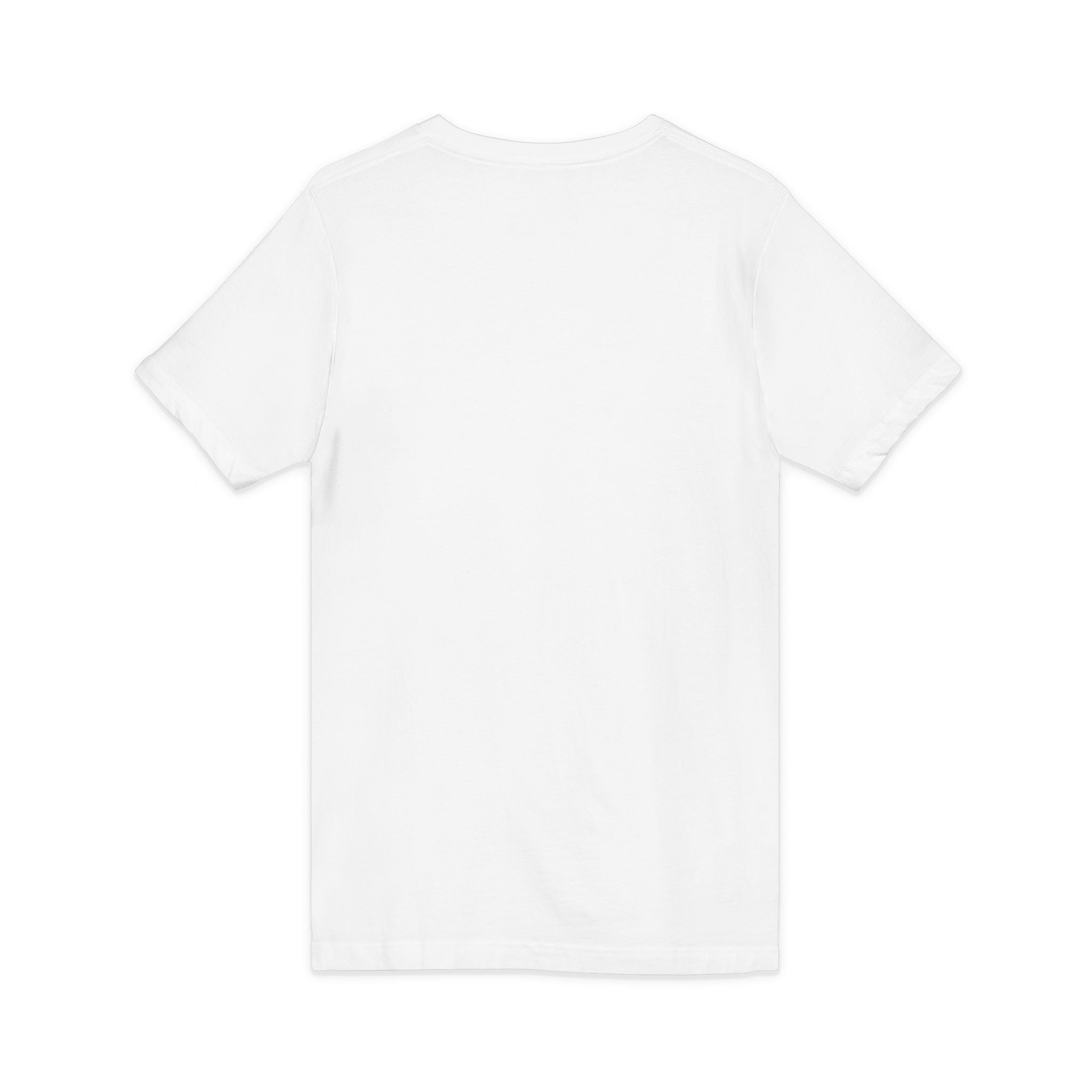 ClothingChat Logo V-Neck Tee — Minimal Branded White T-Shirt