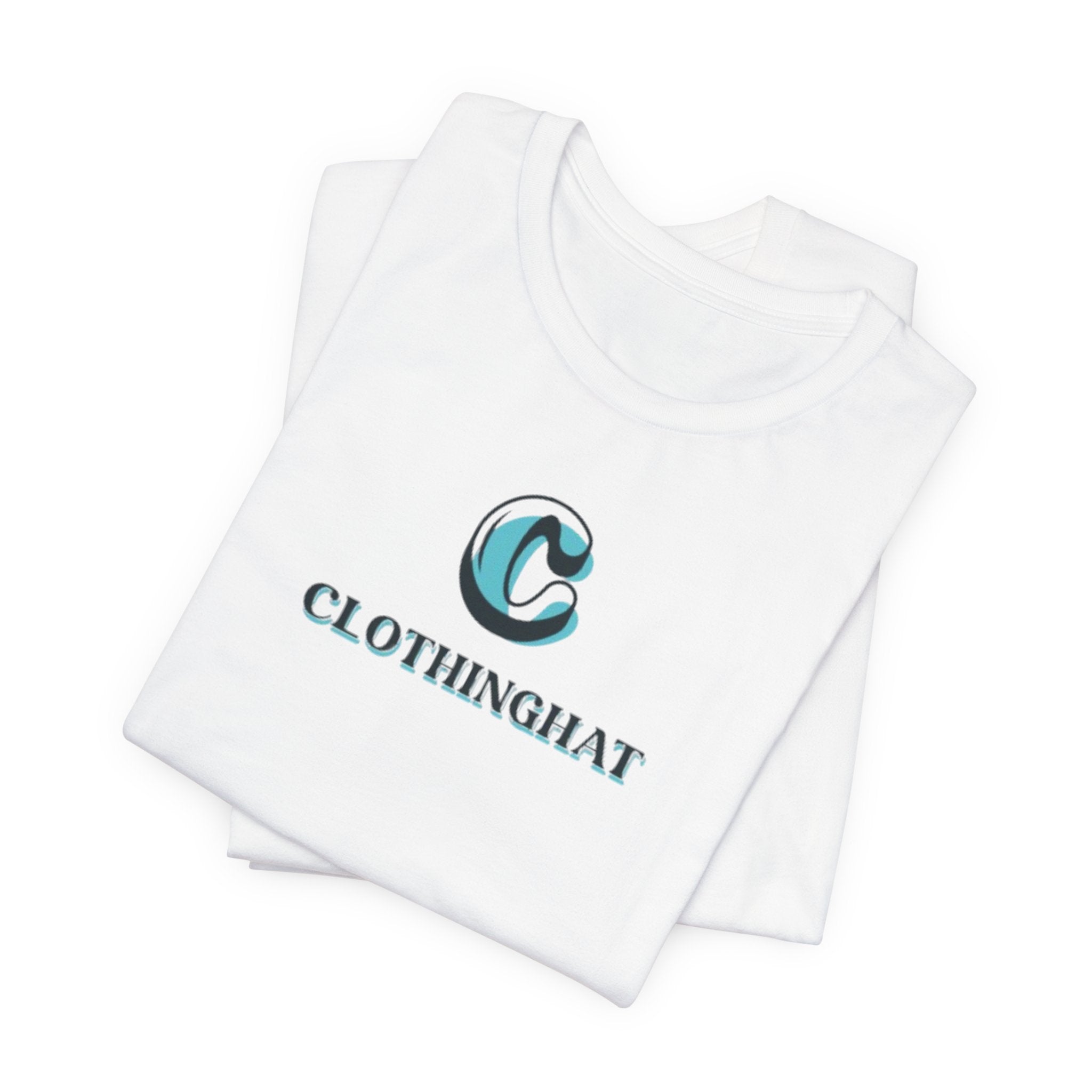ClothingHat Classic Logo Tee — Minimal Branded White T-Shirt
