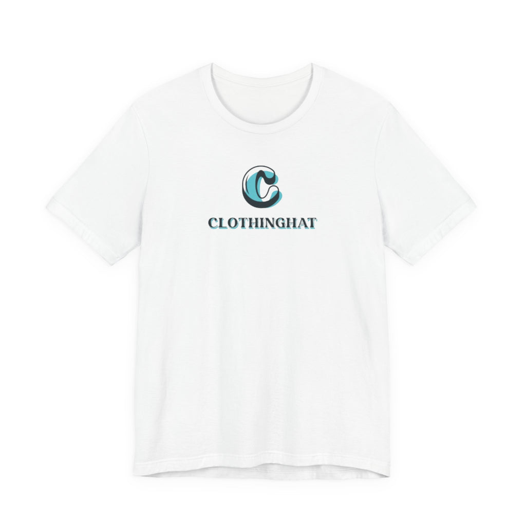 ClothingHat Classic Logo Tee — Minimal Branded White T-Shirt