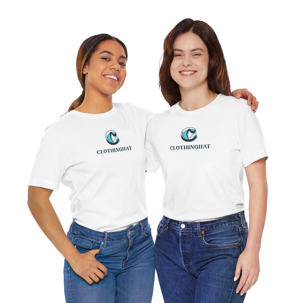 ClothingHat Classic Logo Tee — Minimal Branded White T-Shirt