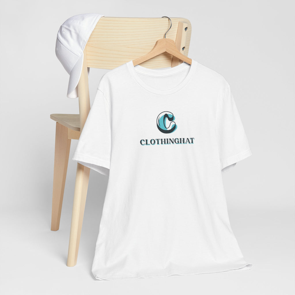 ClothingHat Classic Logo Tee — Minimal Branded White T-Shirt